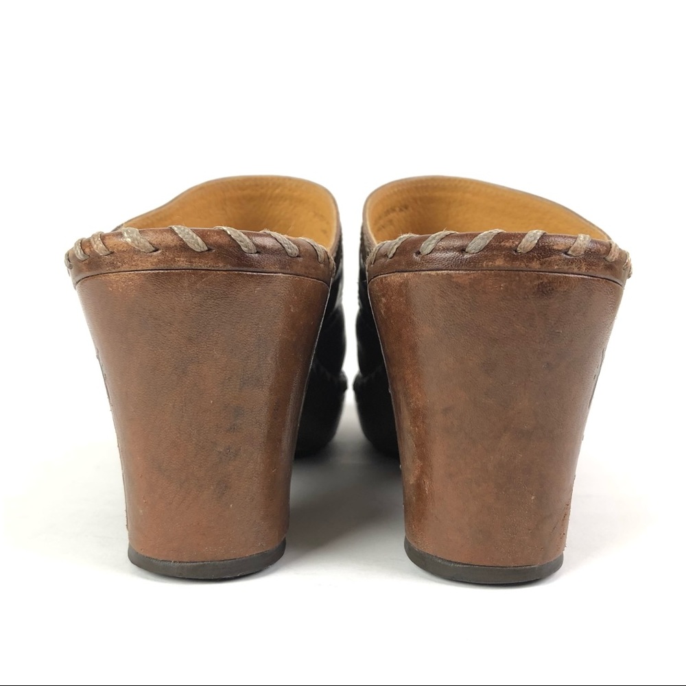 Frye Charlotte Ring Distressed Leather Mule - Picture 9 of 11